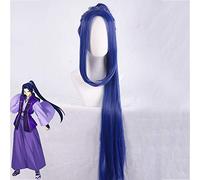 Fate/stay night Assassin Sasaki Kojiro Cosplay perruque bleu longue perruque de cheveux en fibre résistante à la chaleur avec 100 cm Clip queue de cheval