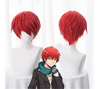 Fate/stay night Emiya Shirou Cosplay perruque courte moelleuse couches rouge Orange cheveux synthétiques Halloween carnaval Costume perruques KUZW028