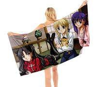 FATE STAY NIGHT-jolie fille Anime Microfibre Léger Absorption Sans Sable Séchage Rapide Serviette De Plage Camping Serviette Voyage Piscine Pique-nique Bain Serviette De Bain