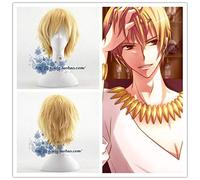 Fate/Stay Night Zero Gilgamesh perruque courte dorée Cosplay cheveux Halloween Cosplay perruques + perruque chapeau