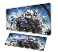 Fate Trigger: Nouveauté Girl Anime MousePad/XXL MousePad/Anti Slip Pearl Base, Stitching Edge, Grand Office Pad, PC Game Anime RectangularMousePad Tapis pour MousePad (B, 100×50cm)