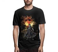 Fate Zero Fate Stay Night Saber T Shirt Mens Summer Casual Printed Crew Neck Short Sleeves Tops Manches Courtes(Large)