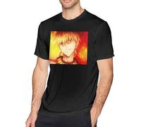 Fate Zero Gilgamesh Gate of Babylon T Shirt Man's Leisure Cotton Crew Neck Short Sleeves T-Shirts Manches Courtes(3X-Large)