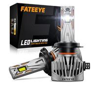 FateEye Ampoule H7 LED 130W 36000LM - 800% 6500K Blanc Froid, Plus de 100 000 Heures de Durée de Vie, Ampoule LED H7 12V pour Phares de Voitures Ou Motos, Plug and Play, Pack de 2