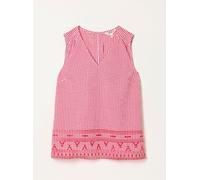 Fat Face FatFace Gingham Embroidered Cami rouge 48 R