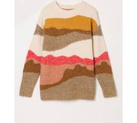 Fat Face FatFace Landscape Scene Knitted Crew Jumper naturel FR 48 (EU 46)