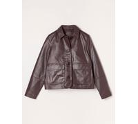 Fat Face FatFace Leather Jacket violet FR 40 Petite (EU 38 P)
