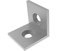 Fath Équerre en acier 40 x 40 mm - Rainure 8 pour la connexion à angle droit de profilés en aluminium - 1 pièce