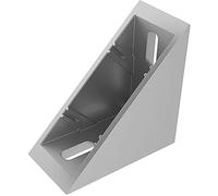 Fath Équerre plate 40 x 80 cm pour profilés en aluminium et éléments de surface avec rainure 8, zinc moulé sous pression revêtu par pulvérisation