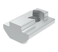 Fath Lot de 10 pierres à rainurer M6 orientables compatibles avec le profil de l'article Rainure 8 - Rainure avec bille à ressort et barre de guidage - En acier galvanisé
