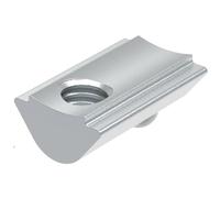 Fath Lot de 10 rainures M4 orientables compatibles avec profilé article 40 x 40 mm Rainure 6 - Pierre à rainure avec bille à ressort et barre de guidage, acier galvanisé