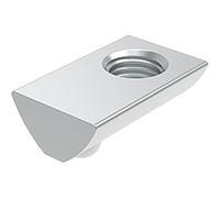 Fath Lot de 10 rainures M4 orientables compatibles avec profilé article 40 x 40 mm Rainure 8 - Pierre à rainure avec bille à ressort en acier galvanisé