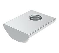 Fath Lot de 10 rainures M8 compatibles avec rail profilé Item System rainure 8 - Rainure avec bille à ressort en acier galvanisé
