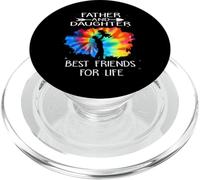Father and Daughter Best Friend for Life Tie Dye Fathers Day PopSockets PopGrip pour MagSafe