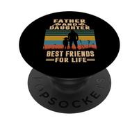 Father and Daughter Best Friends for Life Fathers Day PopSockets PopGrip Adhésif