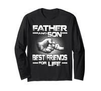 Father and Son Best Friend for Life Funny Fathers Day Manche Longue