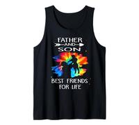 Father and Son Best Friend for Life Tie Dye Fathers Day Débardeur