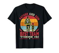 Father and Son Firefighter Best Team There is Fathers Day T-Shirt