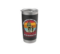 Father And Son Heroes Proud Firefighter Dad Fathers Day Gobelet isotherme en acier inoxydable double paroi