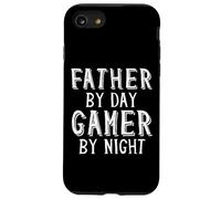 Father by Day Gamer by Night Geek Nerd Gaming Dad Gamers Coque pour iPhone SE (2020) / 7/8