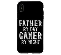 Father by Day Gamer by Night Geek Nerd Gaming Dad Gamers Coque pour iPhone XS Max