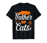 Father of Cats Shirt Cat Dad Daddy Funny Life Fathers Day T-Shirt