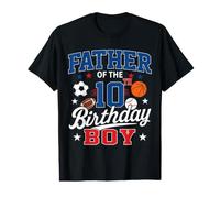 Father of Ten Year Old Boy Sports Celebration T-Shirt Graphique avec Valeur