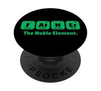 Father The Noble Element Joke Humor Step Dad Funny PopSockets PopGrip Adhésif