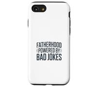 Fatherhood Powered by Bad Jokes Funny Dad Humour Coque pour iPhone SE (2020) / 7/8