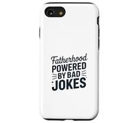 Fatherhood Powered by Bad Jokes Funny Dad Humour Coque pour iPhone SE (2020) / 7/8