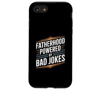 Fatherhood Powered by Bad Jokes Funny Dad Humour Coque pour iPhone SE (2020) / 7/8