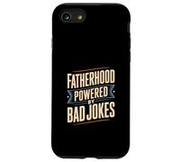 Fatherhood Powered by Bad Jokes Funny Dad Humour Coque pour iPhone SE (2020) / 7/8