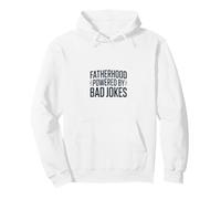 Fatherhood Powered by Bad Jokes Funny Dad Humour Sweat à Capuche