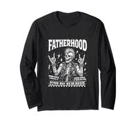 Fatherhood Rockin' Dad Punk Squelette Skull Funny Parent Life Manche Longue