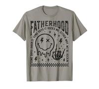 Fatherhood Squelette Rock Dad Melting Smile Face Halloween T-Shirt