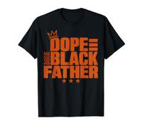 Fathers Day Dope Black Father African American Pride Dad Men T-Shirt Graphique avec Valeur