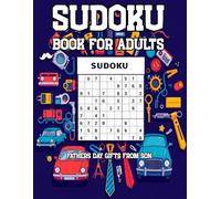 Fathers Day Gifts from Son: Sudoku Book for Adults: Brain Teasers to Challenge, Relax, and Enjoy