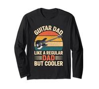 Fathers Day Guitar Dad Guitar Player Guitarist Musician Dad Manche Longue
