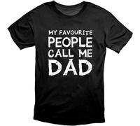Father's Day My Favourite People Call Me Dad Mens Gift T T-Shirts à Manches Courtes(XX-Large)