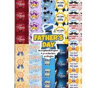 Father's Day Scrapbook Paper 8.5 x 11 Inches, 40 Pages: 20 Double Sided Sheets with 10 distinctive Designs