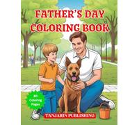 Father's Day Son At Dog Park Coloring Book #1