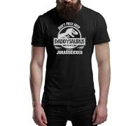 Fathers Day T Shirt Don't Mess with Daddysaurus Men's Fun Gift Novelty T-Shirts M