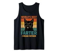 Father's Day World's Best Farter I Mean Father Funny Cat Dad Débardeur