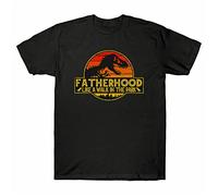 Father's Fatherhood Tee White Yellow Black Red Mens Women T T-Shirts à Manches Courtes 100% Cotton Retro Day Like Gift Men's in Park A Walk Dad The(X-Large)