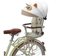 Faticenic Siège de vélo pour Enfant, siège de vélo arrière sûr et Confortable avec Inclinaison réglable, Design Pliable pour Un Rangement Facile, Beige, bébé, Tout-Petit