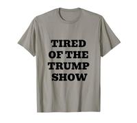 Fatigué de Trump Show Humour Politique Satire Texte Design T-Shirt