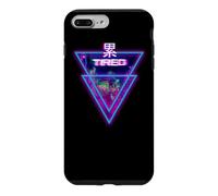 Fatigué Esthétique Cyber Vaporwave Style Japon Tokyo Osaka Coque pour iPhone 7 Plus/8 Plus