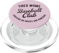 Fatigué Moms Baseball Club Surviving on Snacks and Homeruns PopSockets PopGrip pour MagSafe