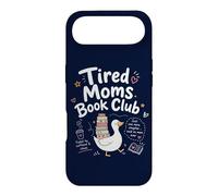 Fatigué Moms Book Club Funny Mom Goose Reading Book Lovers Coque pour iPhone Air