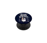 Fatigué Moms Book Club Funny Mom Goose Reading Book Lovers PopSockets PopGrip Adhésif